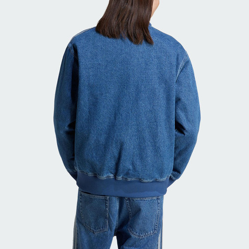 Adidas/阿迪达斯正品三叶草男士经典立领牛仔短款外套JC6233 - 图0