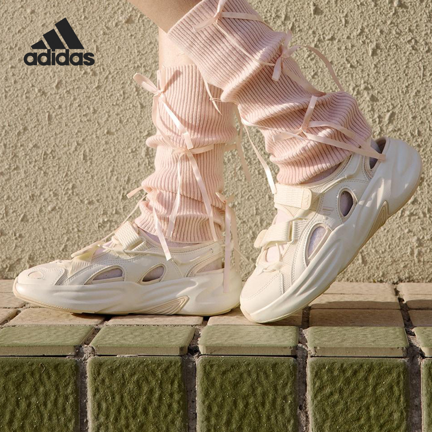 Adidas/阿迪达斯正品OZWAVE SANDAL男女透气厚底凉鞋JS4577 - 图0