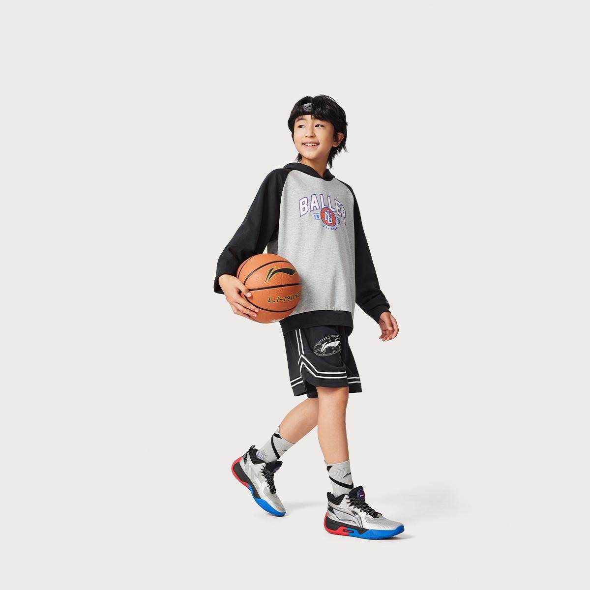 李宁正品篮球系列男女大童经典复古运动连帽卫衣套头衫YWDV457,淘宝优惠券,粉丝福利购,淘宝优惠卷