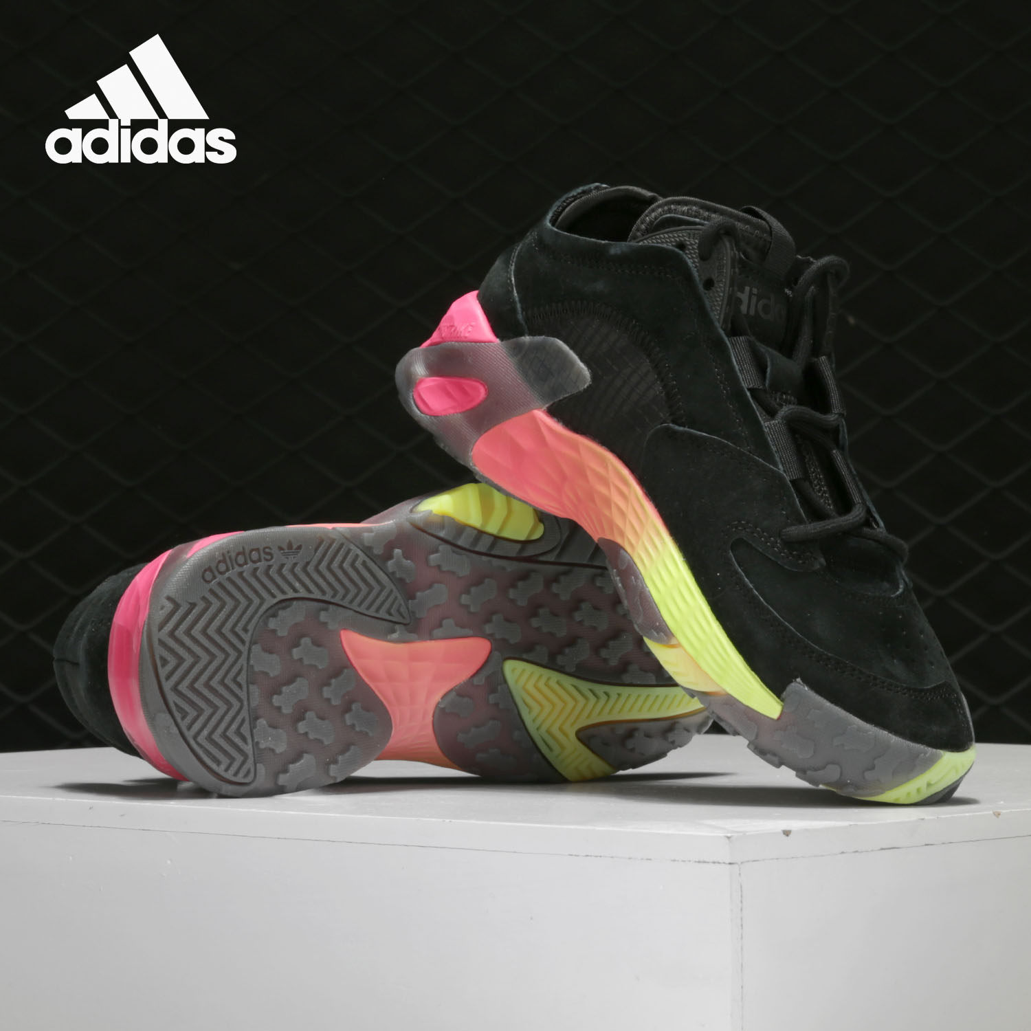 Adidas/阿迪达斯正品三叶草 STREETBALL J 大童经典休闲鞋 EF9606,淘宝优惠券,粉丝福利购,淘宝优惠卷