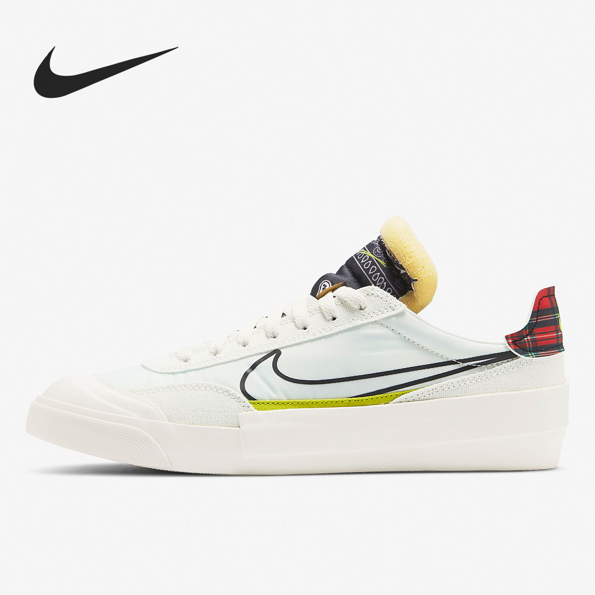 Nike/耐克正品 DROP-TYPE MID 腰果花男子休闲运动板鞋CW2620-101 - 图0