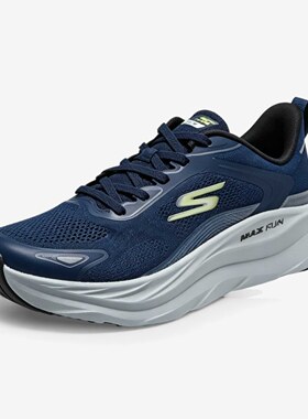 Skechers斯凯奇正品MEN'S GO男款厚底系带低帮跑步鞋221002-NVY