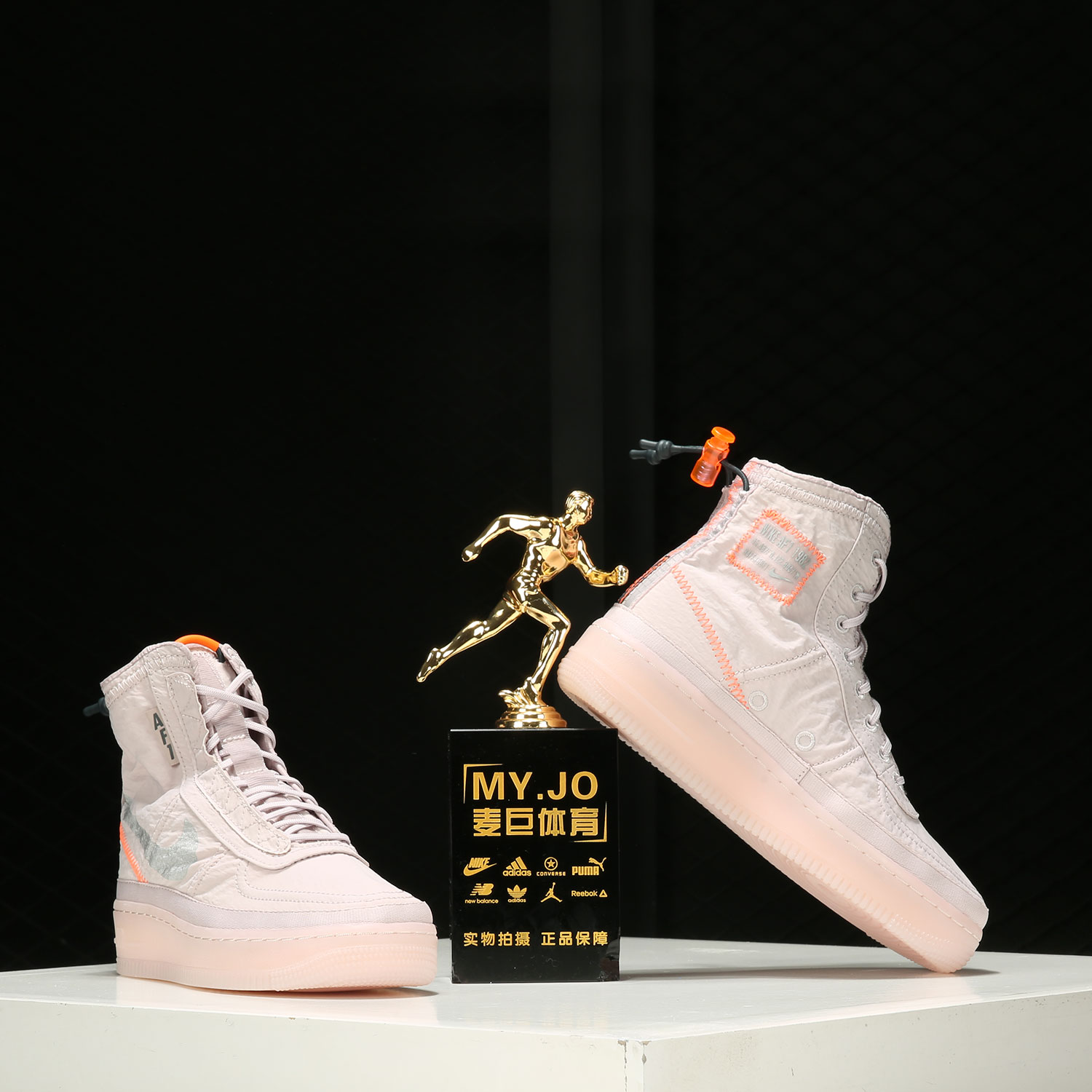 Nike/耐克 正品 AF1 SHELL 女子空军一号尼龙高帮板鞋BQ6096 - 图2
