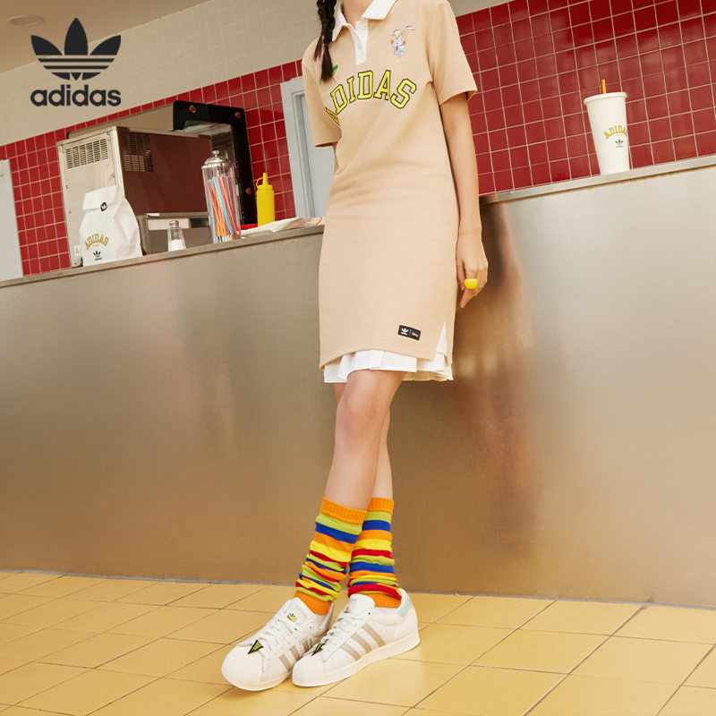 Adidas/阿迪达斯正品三叶草DISNEY SUPERSTAR女子板鞋IE5880 - 图0