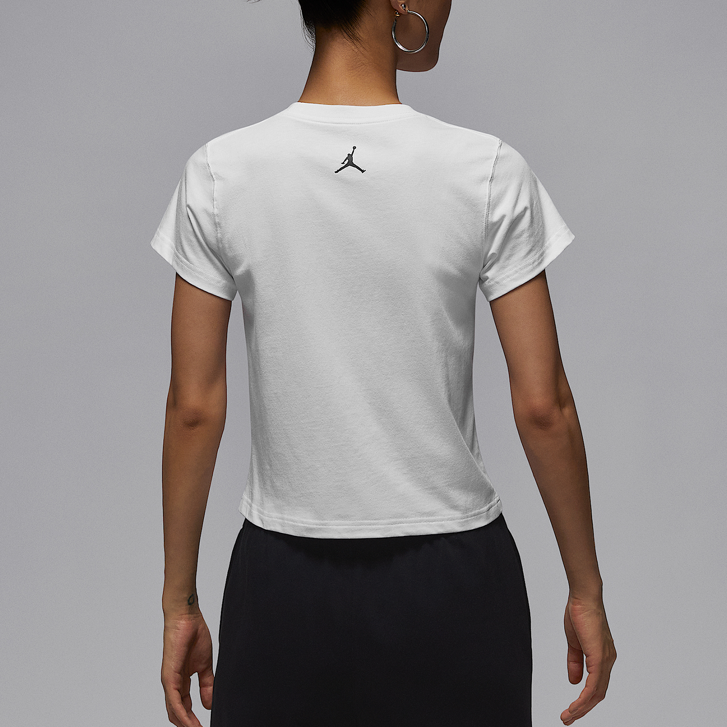 Nike/耐克正品JORDAN女士日常透气短款休闲短袖IH2386-100 - 图0