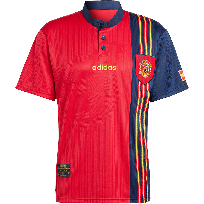 Adidas/阿迪达斯正品西班牙队足球文化男士运动球衣IT7754 - 图3