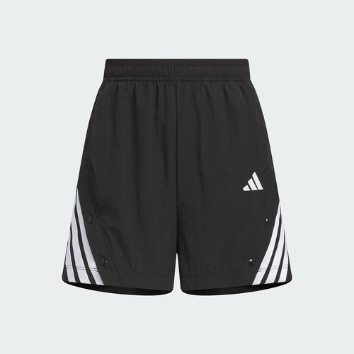 Adidas/阿迪达斯正品2025夏季女士梭织运动宽松短裤KE5852 - 图1