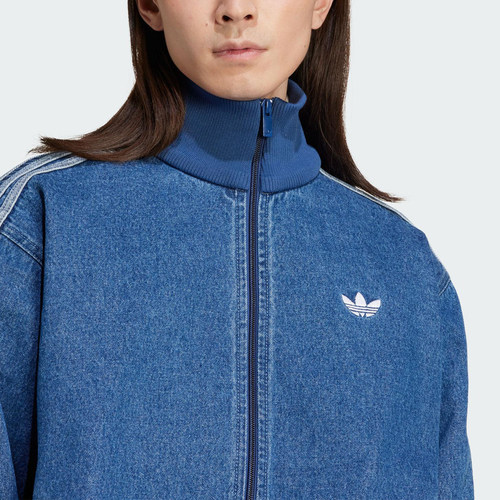 Adidas/阿迪达斯正品三叶草男士经典立领牛仔短款外套JC6233 - 图2