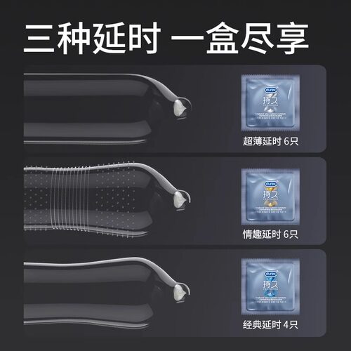 【杜蕾斯延时三合一】避孕套持久装非防早泄官方旗舰店正品囤货装 - 图1