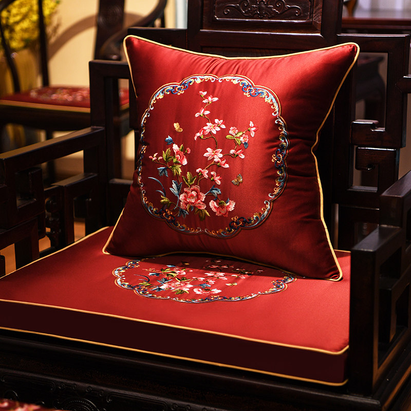 中式坐垫红木沙发垫罗p汉床五件套垫子订做防滑海绵垫餐椅垫茶椅,淘宝优惠券,粉丝福利购,淘宝优惠卷
