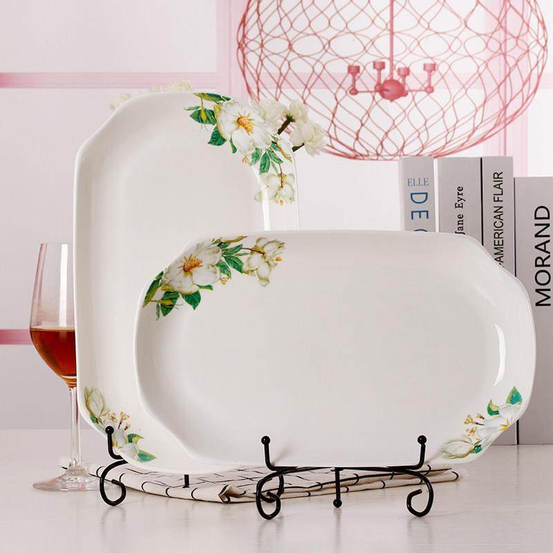 鱼盘家用2超大方形鱼盘创意矩形景德镇陶瓷鲟鱼耐热蒸鱼盘,淘宝优惠券,粉丝福利购,淘宝优惠卷