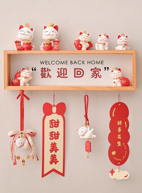 免打孔入户门玄h关装饰挂钩钥匙收纳挂架门后壁挂式创意墙上置物