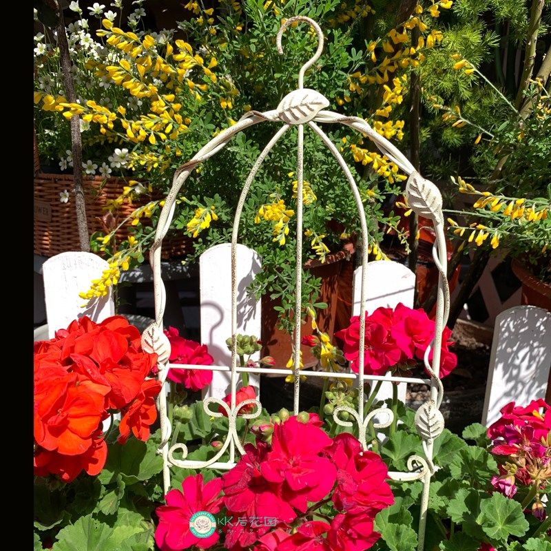 复古做旧白铁h架大号铁艺拱形花插装饰花插绿植爬藤拱门花插花架,淘宝优惠券,粉丝福利购,淘宝优惠卷