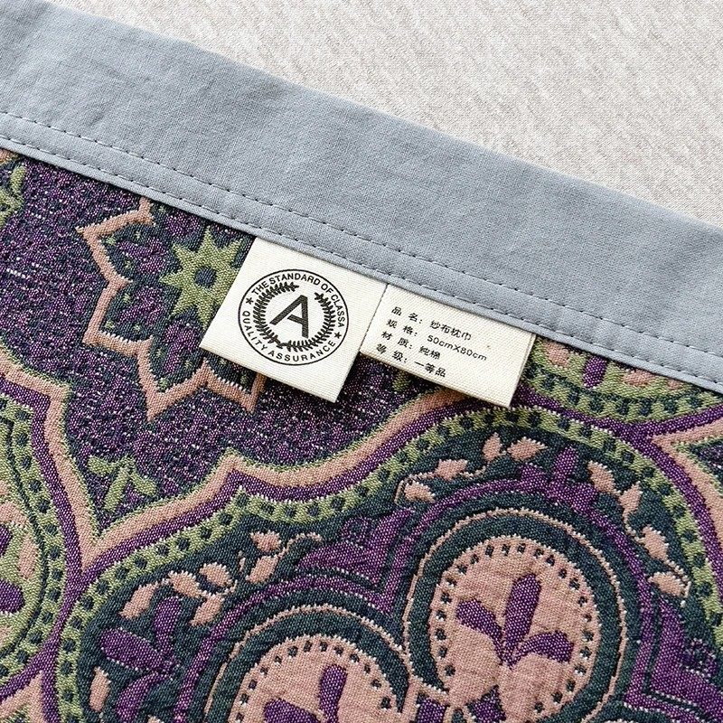 枕巾2023新款纯棉纱布枕巾枕头垫防头油全棉单人一对装防螨抗菌,淘宝优惠券,粉丝福利购,淘宝优惠卷