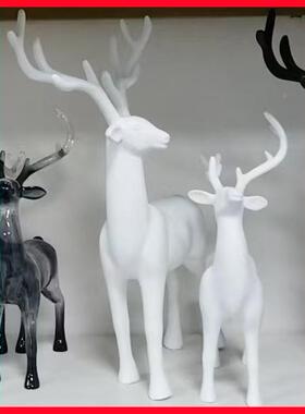 热销现代轻奢麋厅鹿高品端家居客电视酒柜装饰DC2024好寓意美摆件