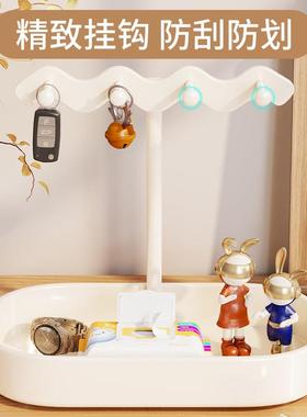 入户玄关钥匙架收纳2025新年装饰摆件北欧轻奢客厅桌面创意置物架