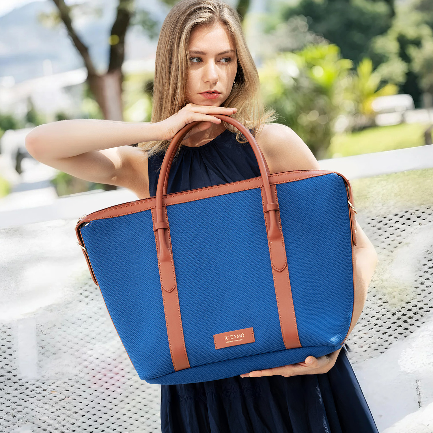 JC DAMO小众单肩包女2025新款大容量托特包高级感旅行包手提包包 - 图2