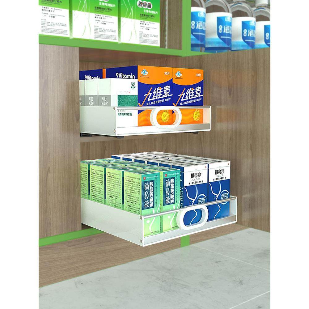 家用厨房橱柜滑轨托盘抽屉PP塑料加不锈钢收纳盒分层整理储物拉篮,淘宝优惠券,粉丝福利购,淘宝优惠卷