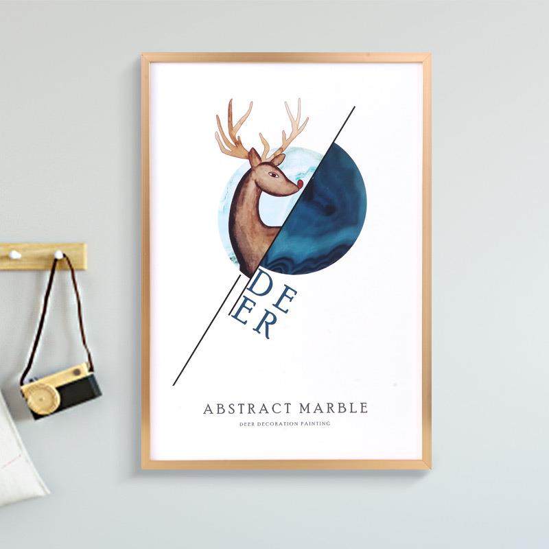 铝合金画框金属拉丝相框挂墙摆台简约细边A3电梯海报广告框,淘宝优惠券,粉丝福利购,淘宝优惠卷