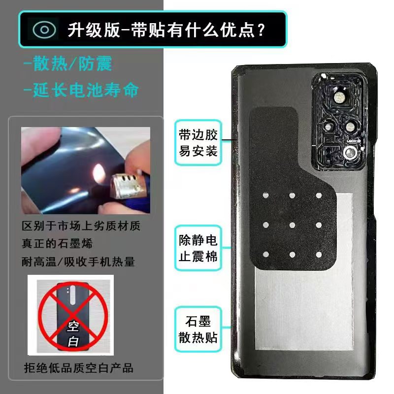 适用于荣耀Play4Pro后盖玻璃OXP-AN00手机电池盖更换背盖外壳后屏 - 图1