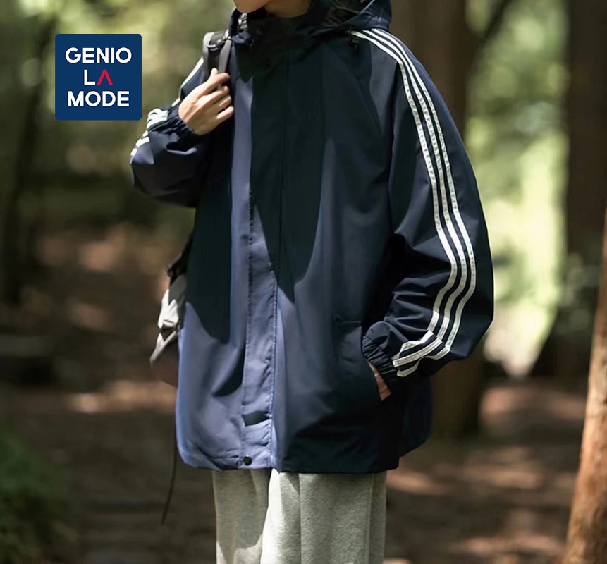 森马集团GENIOLAMODE美式冲锋衣男户外夹克春秋款三条杠连帽外套_淘宝内购会_男装-第3张图片-提都小院