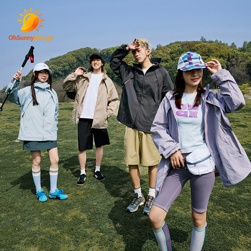 【品牌专柜】山系户外轻量化防晒冲锋衣男女同款