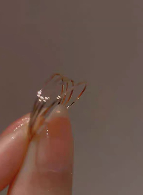 奥莱撤柜18K金素圈戒指女轻奢小众高级感素戒素圈食指环送女友礼