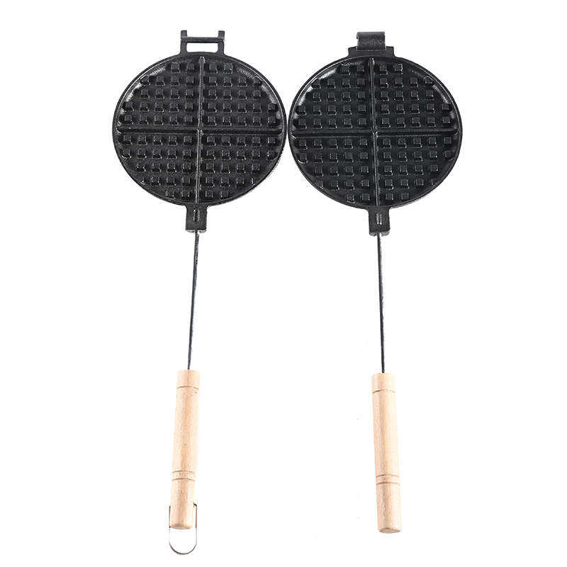 新款铸铁华夫饼模具无涂层不粘鸡蛋卷模具冰激凌蛋卷机烘焙工具,淘宝优惠券,粉丝福利购,淘宝优惠卷