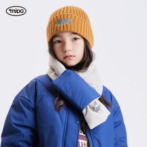 【双面穿】mipo AW23冬装 儿童围巾男童2023新款冬季女童围脖