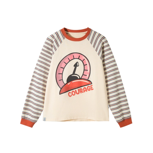 Осенний детский хлопковый лонгслив