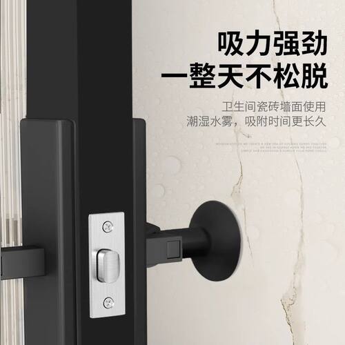 防撞门吸免打孔门把手门阻软胶保护垫门挡卫生间静音缓冲防撞吸盘 - 图1