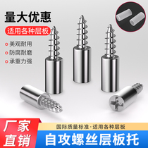 Integrated self-tapping screw laminate holder Wardrobe Fixed Support Separator Grain pushback closet Five gold accessories Accessories Shelving Nails