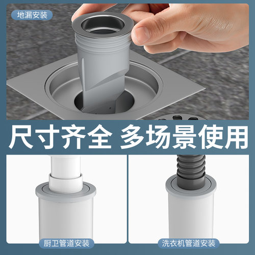厨房下水管防返臭密封圈下水道塞管堵75口器洗手脸盆防堵防臭塞子 - 图2