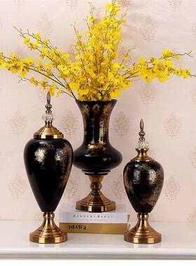 欧式玻璃摆件家居饰品玄关摆件客厅电视柜店面软装轻奢高档工艺品