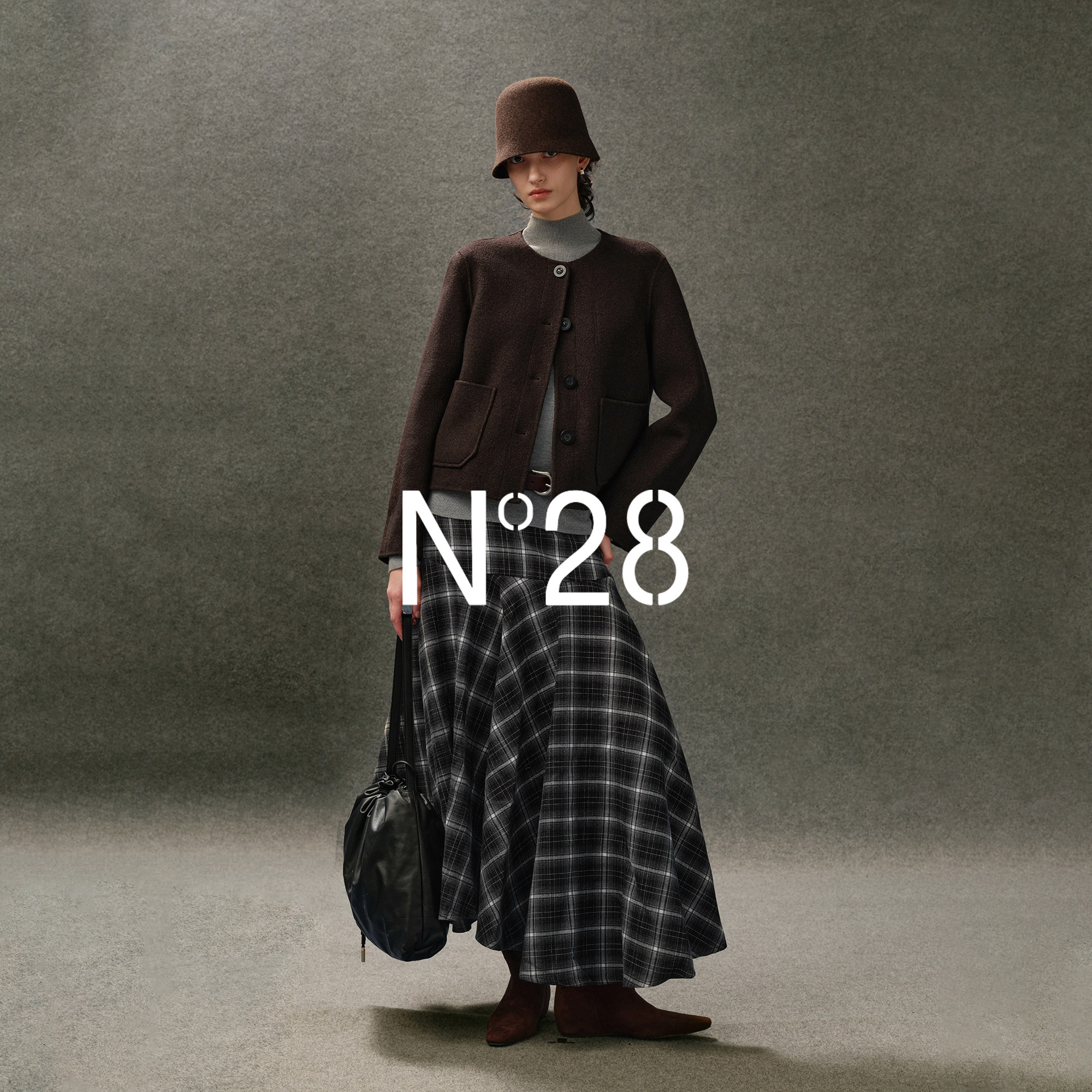 N°28【董洁同款】小个子短款毛呢外套女秋季高级感羊毛上衣,淘宝优惠券,粉丝福利购,淘宝优惠卷