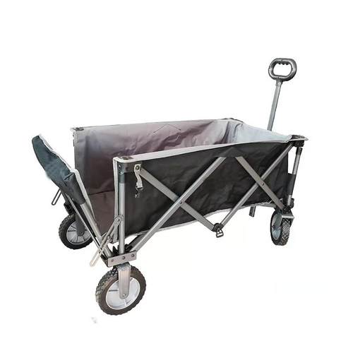 四项车延伸板户外折叠车便携户外搬运货小手推拉杆拖野营购物车 - 图3