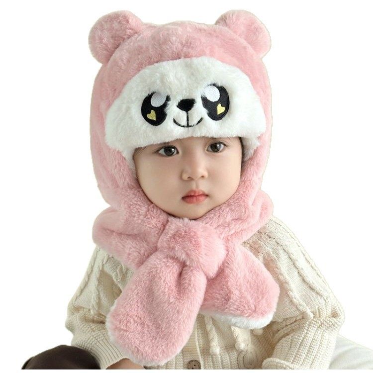 新款儿童帽子宝宝可爱卡皮巴拉毛绒帽女童冬季加厚防寒保暖护耳帽,淘宝优惠券,粉丝福利购,淘宝优惠卷