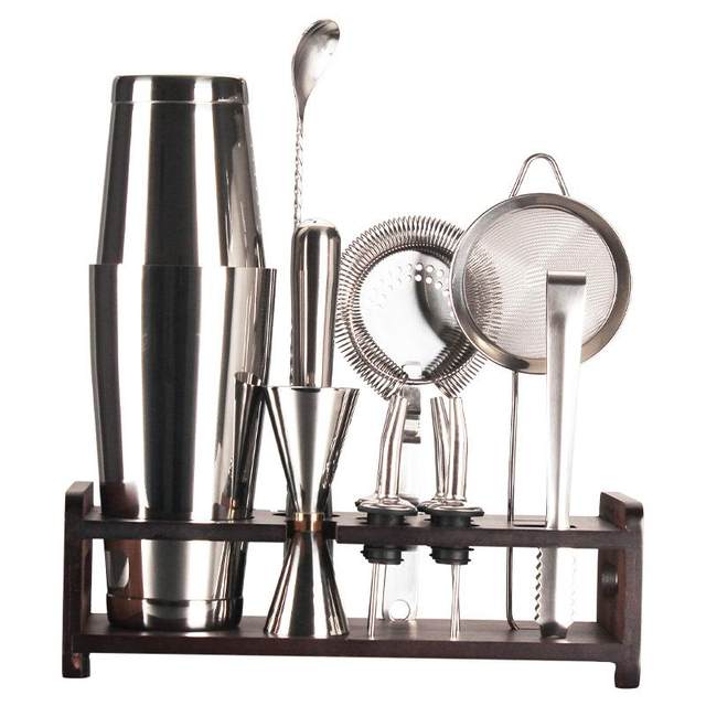 304 stainless steel bartender Boston Shek Pot Buffetware Bar Party Outdoor Storage Rack Cross-border