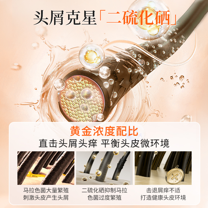 EOMO防掉固发洗发水强韧防断中药精粹液促进毛发新生二硫化硒去屑