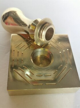 道铜印 法器 k用品 铜印章 黄铜可定做 纯铜  佛万字印
