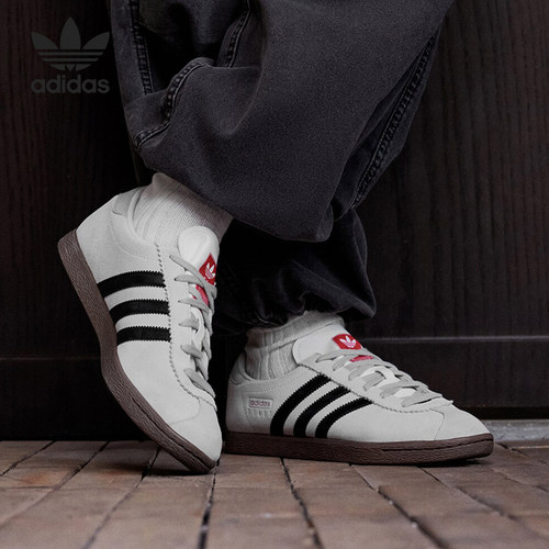 Adidas/阿迪达斯正品三叶草男女经典薄底麂皮运动板鞋JR6342 - 图0