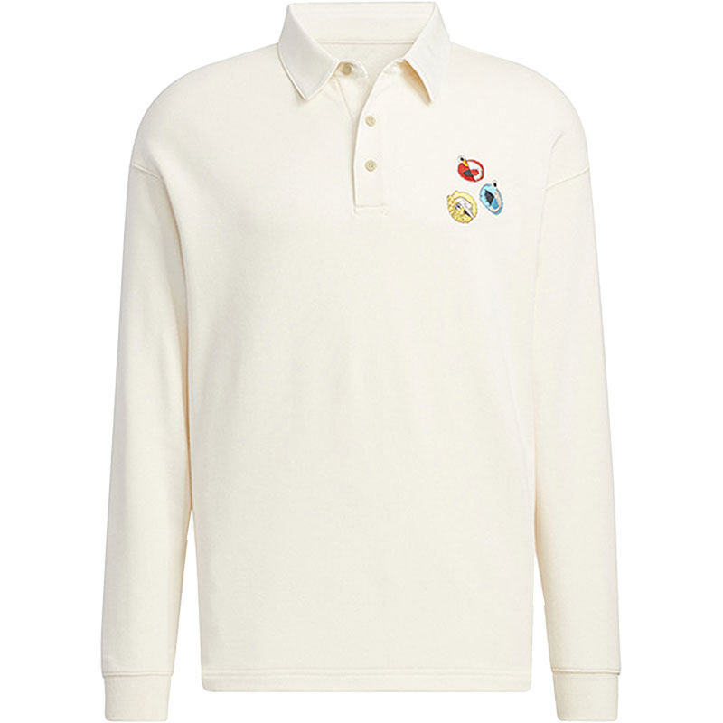 Adidas/阿迪达斯正品neo芝麻街联名男子休闲长袖POLO衫HM9949,淘宝优惠券,粉丝福利购,淘宝优惠卷