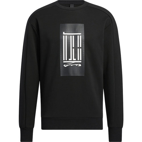 Adidas/阿迪达斯正品WJ LOGO CREW 男子运动套头卫衣HN8968 - 图3