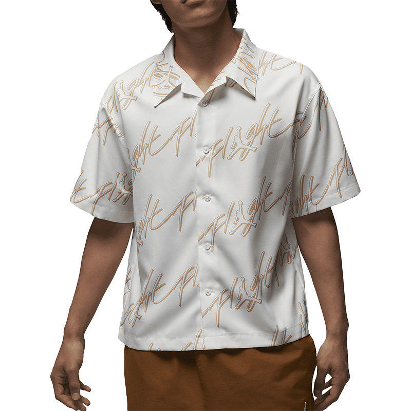 Nike/耐克正品新款JORDAN翻领男子运动短袖衬衫FB7323-133,淘宝优惠券,粉丝福利购,淘宝优惠卷