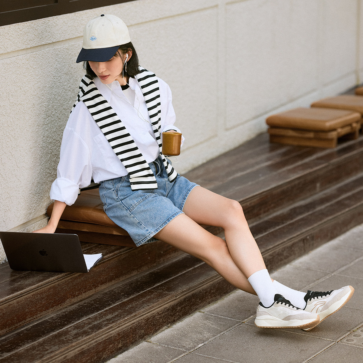 李宁正品载物2.0女子系带低帮经典复古耐磨防滑运动休闲鞋AGCU280,淘宝优惠券,粉丝福利购,淘宝优惠卷