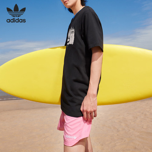 Adidas/阿迪达斯正品三叶草男子舒适休闲短袖运动T恤 HF4770 - 图1