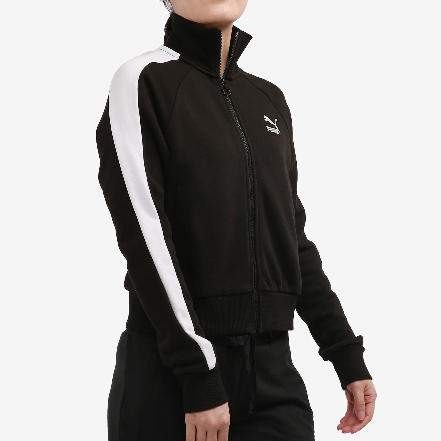 Puma/彪马正品新款女子休闲拼色拉链外套 ICONIC T7 531411-01,淘宝优惠券,粉丝福利购,淘宝优惠卷