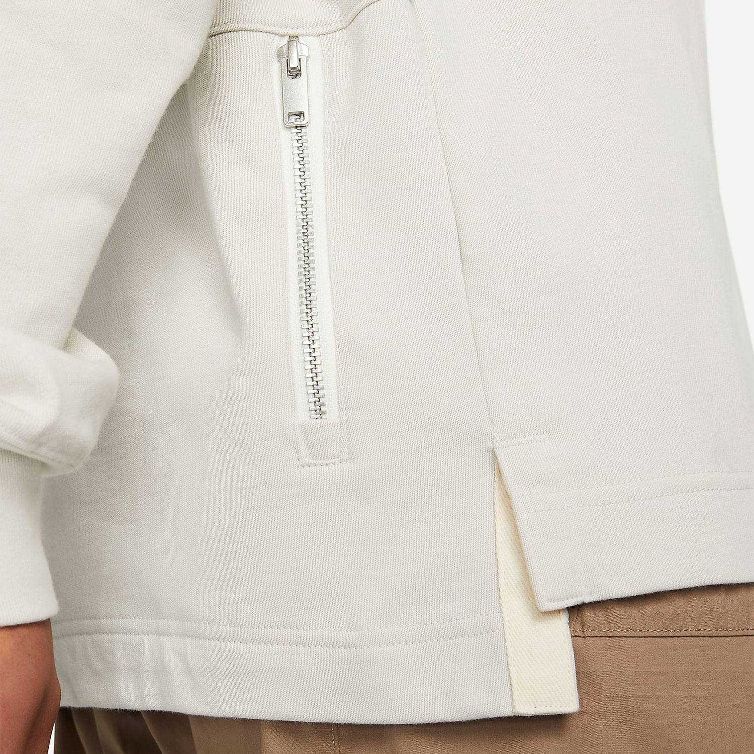 Nike/耐克正品男子圆领拉链休闲运动卫衣套头衫 DD7029-072 - 图2