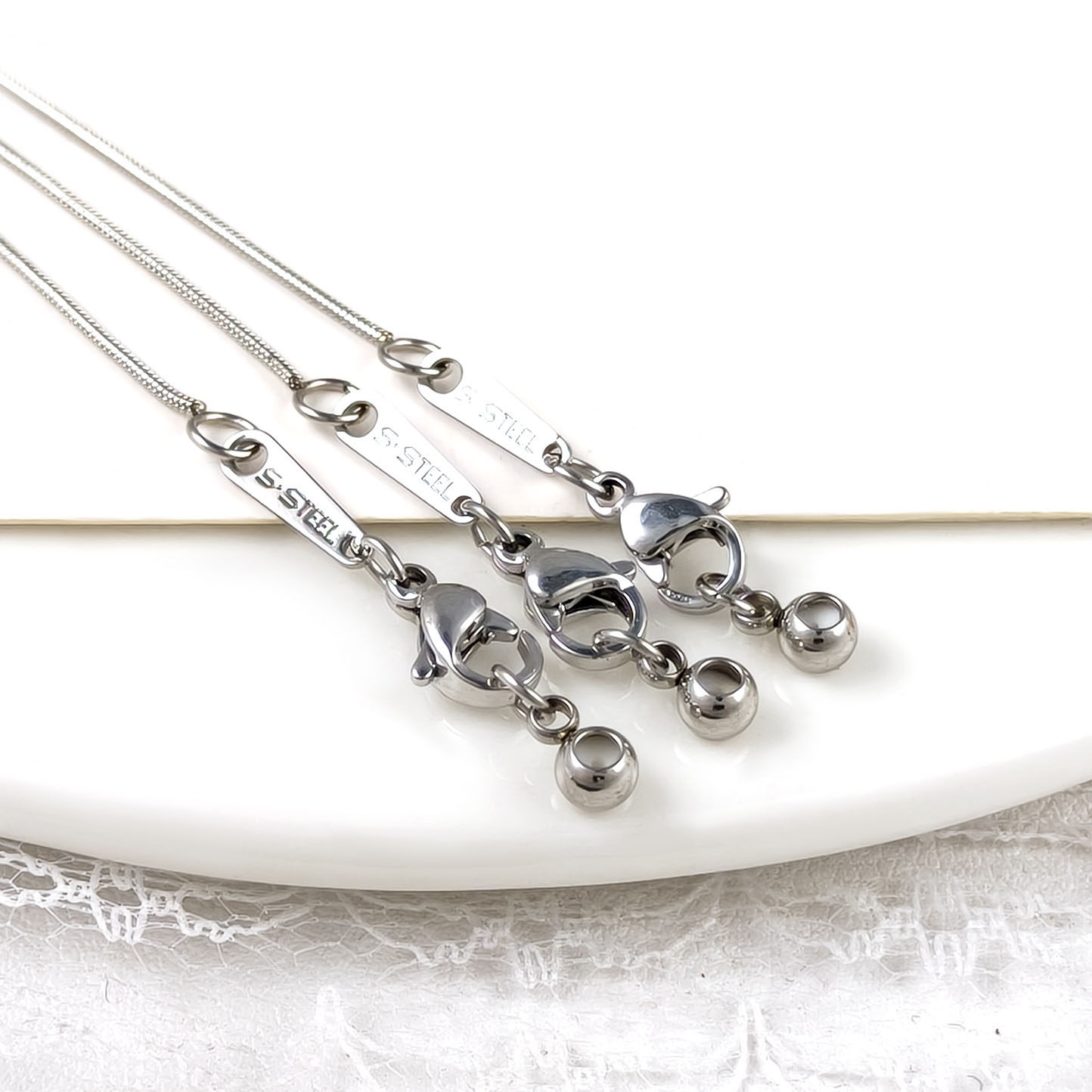 304不锈钢饰品链1.0mm圆蛇骨链抽拉调节项链女锁骨链炉内真空电镀,淘宝优惠券,粉丝福利购,淘宝优惠卷