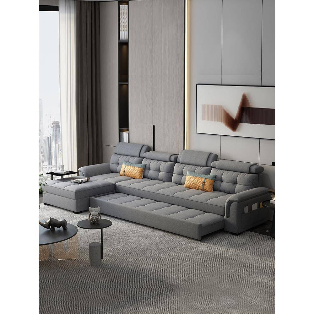 沙转发床两用可技折叠储物多功伸能客厅KX-66554坐卧小户型缩贵妃 - 图0